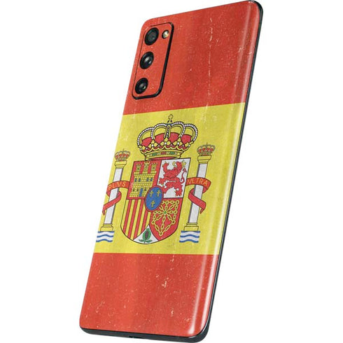 Spain Flag Distressed Galaxy S20 Fan Edition Skin